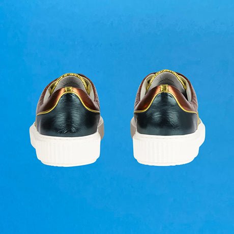 Metallic multi peacock MEAKER sneaker