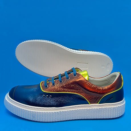 Metallic multi peacock MEAKER sneaker