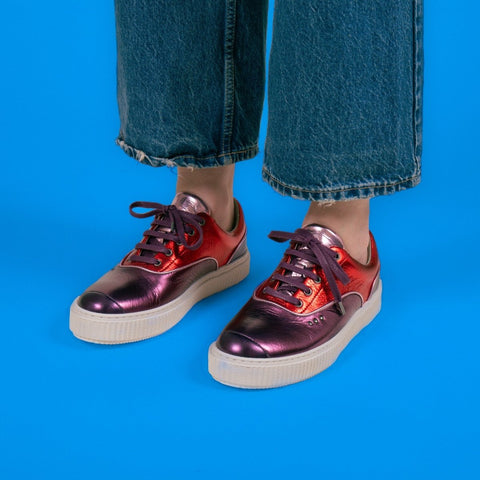 Metallic multi pink MEAKER sneaker